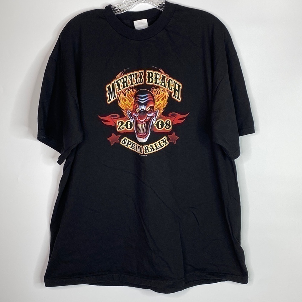 Tennessee River Myrtle Beach Spring Rally Clown Black Tshirt Size XL